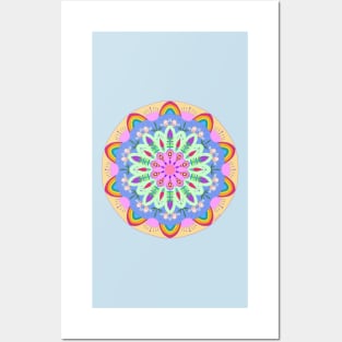 Spring Garden Mandala Posters and Art